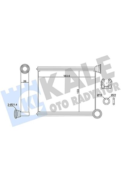 Yıldızan Heating Radiator Al/Brz Renault Clio Iv, Ii 13 Kal 346420 1089604