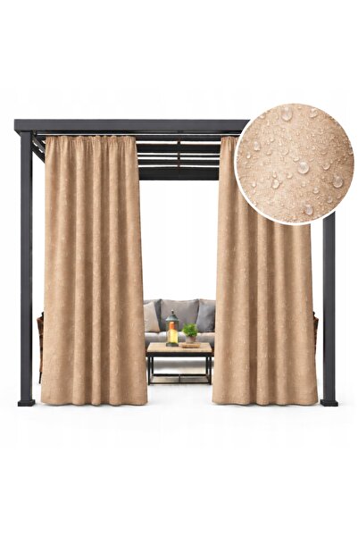 NOW-ART , Ready-made Drapery Curtain , 155x220 cm, Beige, Polyester, Ring Mou...