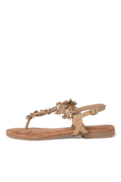 Marco Tozzi Brown sandals with flowers