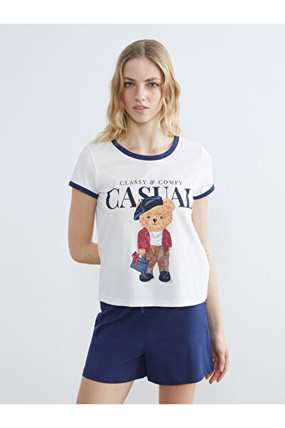 LC Waikiki Timeless Clothing & Timeless Choices Cute Teddy Bear Print Women's...