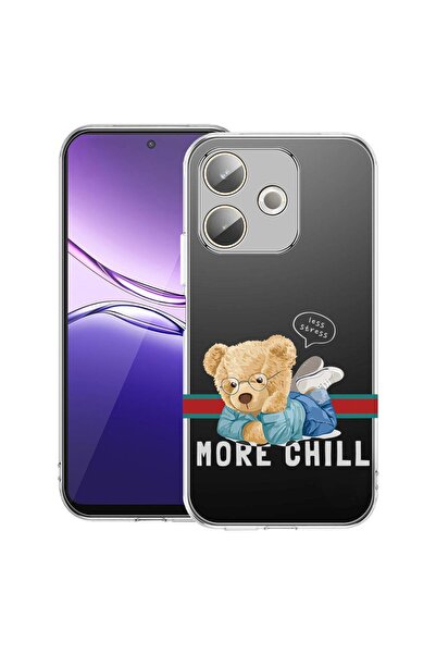 bestcase Διαφανής Θήκη Σιλικόνης για OPPO A5 Pro 5G, More Chill Teddy Bear, 2...