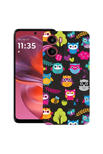 bestcase ¬Æ Husa pentru Motorola Moto E15 / Moto G05, Owl, Slim Silicon 0.8MM...
