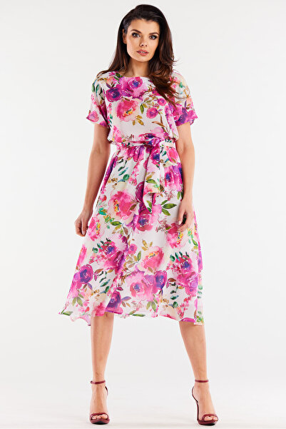 Awama Dress A510, Awama, Polyester, Multicolor, S INTL
