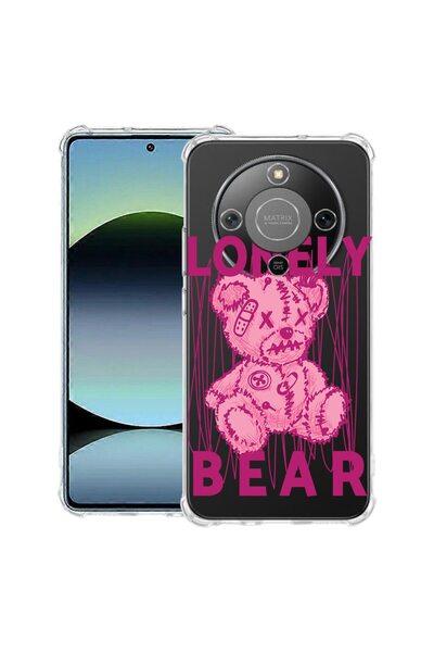 bestcase Husă Antișoc 1.5mm Compatibilă cu Honor Magic8 Lite, cu Design Ursul...