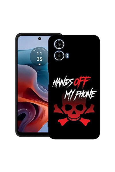 bestcase Θήκη για Motorola Moto G45 με σχέδιο  "Hand Of My Phone ", TPU Ματ Ε...