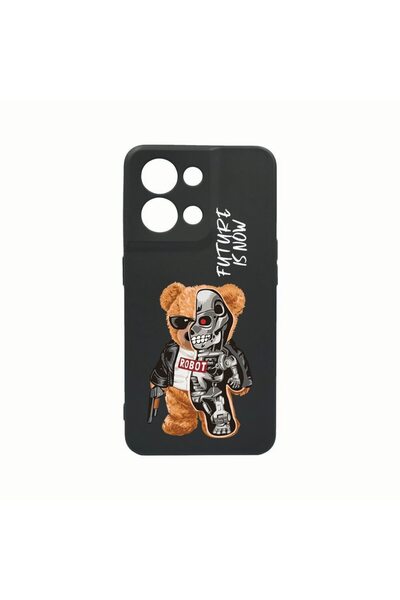 bestcase Силиконов калъф, съвместим с Oppo Reno8 Pro, Наполовина робот, напол...