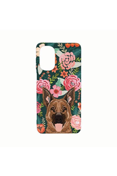 bestcase Husa Silicon, Compatibila Cu Motorola Moto E32s, Dog and Flowers, Re...