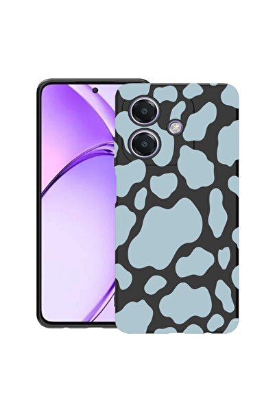 bestcase ¬Æ Husa pentru OPPO A60 5G / A40 / A40M, Blue Cow, Slim Silicon 0.8M...