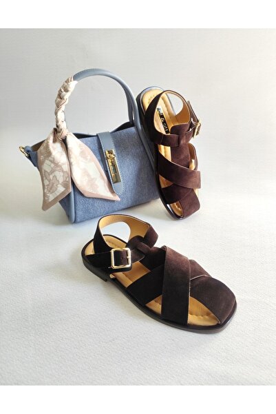 Of&Off Women's Genuine Leather Sandals