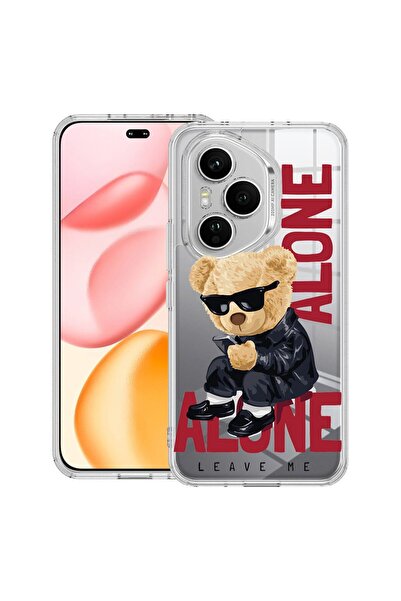 bestcase Прозрачен силиконов калъф за Honor 400 Pro, Мече  "Оставете ме на ми...