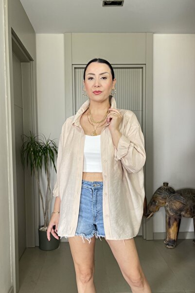 Butik Didem Sakinci Oversize Pocketed Premium Shirt