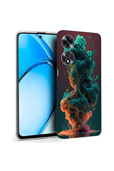bestcase Husă pentru OPPO A60 4G, Silicon transparent 2MM, Culori lichide, An...