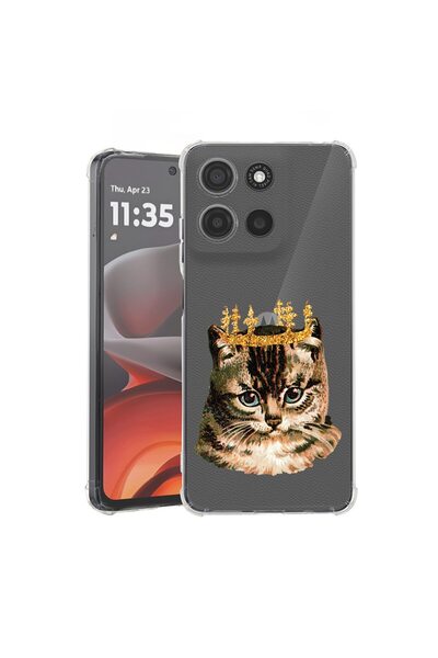 bestcase ¬Æ Husa pentru Motorola Moto G75, Anti Shock 1.5MM, King Cat, Protec...