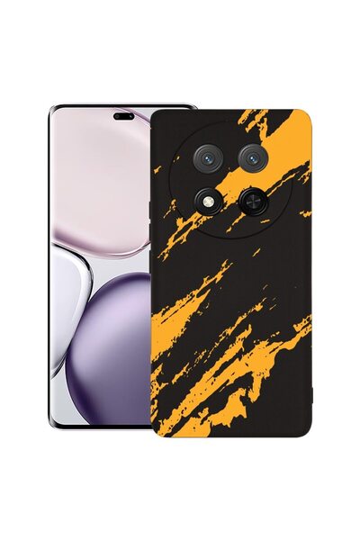 bestcase Θήκη για Honor Magic 7 Lite, Premium Λεπτή Σιλικόνη 1.2MM, Χρυσές Ρί...