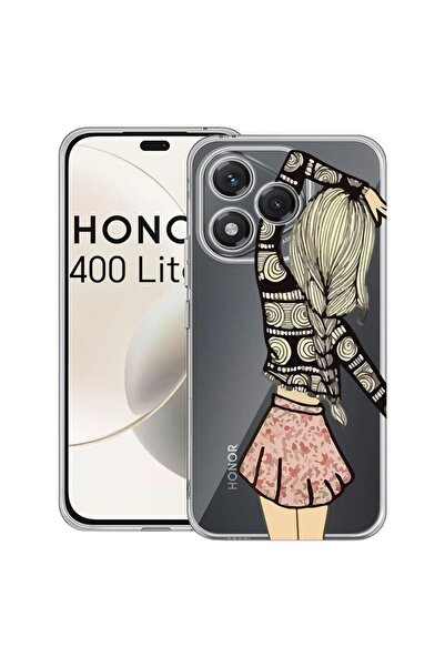 bestcase Husa pentru Honor 400 Lite 5G, BestCase¬Æ Clear Silicon 2MM, Girl Fr...