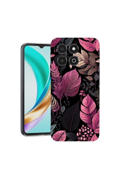 bestcase ¬Æ Husa Clear Slim Silicon Compatibila cu Honor X6c, Rose Feathers, ...
