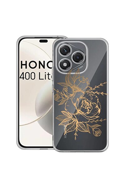 bestcase Husa pentru Honor 400 Lite 5G, BestCase¬Æ Clear Silicon 2MM, Golden ...