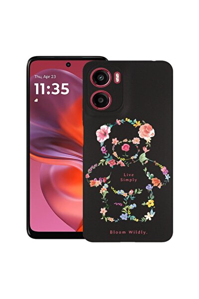 bestcase ¬Æ Husa pentru Motorola Moto G06 cu Design Teddy Bear Live Simply, T...