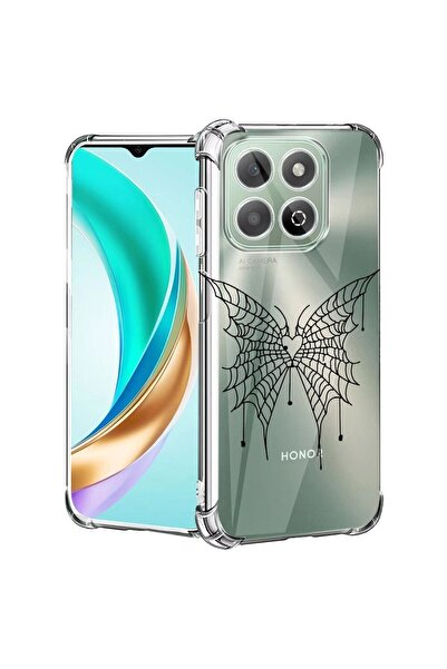 bestcase Husă pentru Honor X7c / 200 Smart cu design fluture, anti-șoc, cu co...