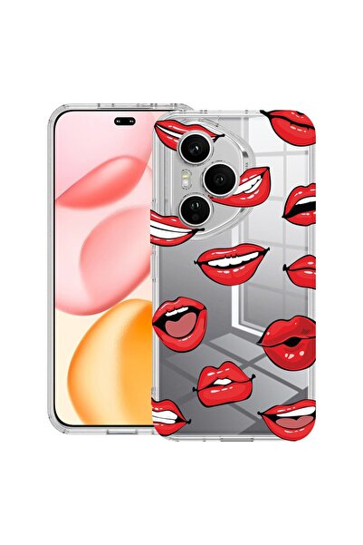 bestcase ¬Æ Husa Clear Silicon pentru Honor 400 Pro, Lips - Kiss Pattern, 203...