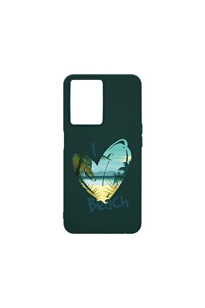 bestcase Slim SIlicon 0.8MM Case, Compatible with OPPO A77s, I Love Beach, We...