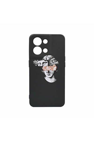 bestcase Husa Silicon, Compatibila Cu Oppo Reno8 Pro, David Statue - Rose, Re...