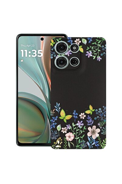 bestcase Θήκη για Motorola Moto G15, Σχέδιο Πεταλούδες και Λουλούδια, Λεπτή Σ...