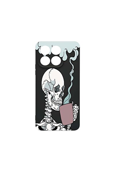 bestcase Husa BestCase¬Æ Slim SIlicon 0.8MM, Compatibila Cu Honor X6a, Skull,...