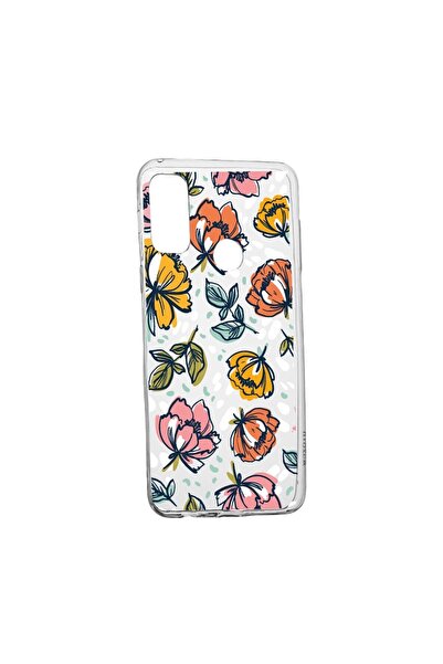 bestcase Husa Silicon Compatibila Cu Huawei P Smart 2020, Flowers - Pastel Co...