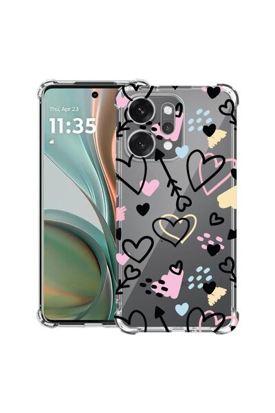 bestcase Αντικραδασμική Θήκη για OPPO Reno14 5G με Σχέδιο Συμβόλων Αγάπης, 20...