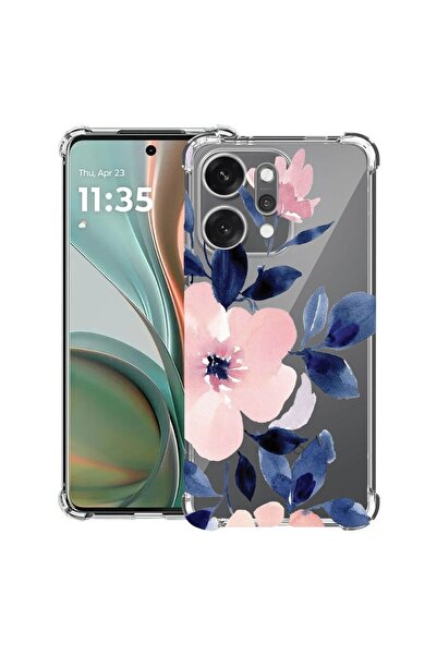 bestcase Αντικραδασμική Θήκη για OPPO Reno14 5G με Σχέδιο Λουλουδιών σε Παστέ...
