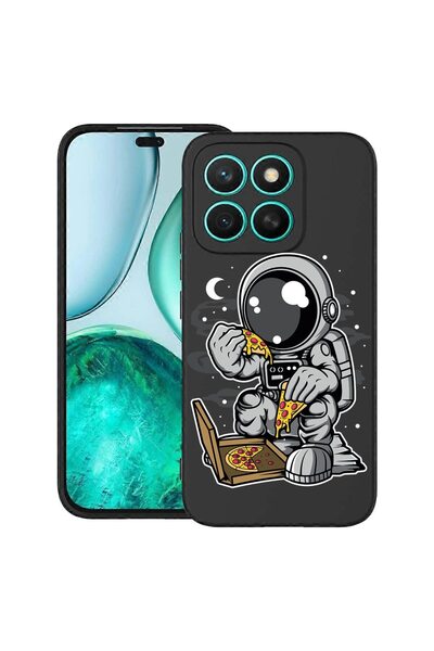 bestcase ¬Æ Husa pentru Honor X8C, Astronaut Pizza, Slim Silicon 0.8MM, Antis...