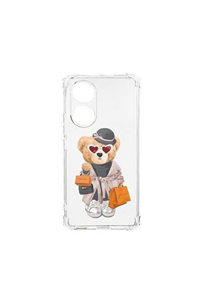 bestcase Husa Anti Shock 1.5MM, compatibilă cu OPPO A18, Teddy Bear Shopping,...