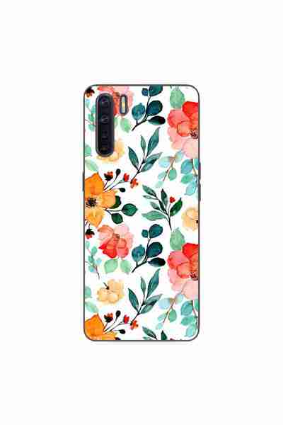 OEM Husa compatibila cu Oppo A91 Silicon Gel Tpu Model Painted Flowers