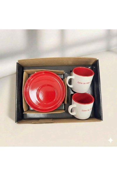 konak alışveriş Fenomen Colorful 2-Piece Coffee Cup
