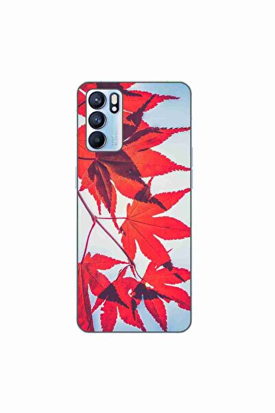 OEM Husa compatibila cu Oppo Reno6 5G Silicon Gel Tpu Model Frunze de toamna