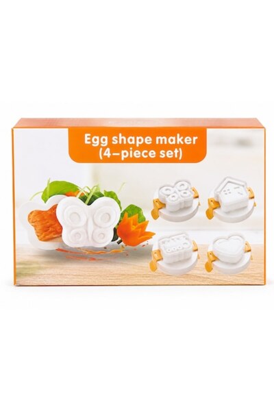 OEM Set 4 Forme pentru Oua Fierte, BPA Free, Reutilizabile, 8 CM