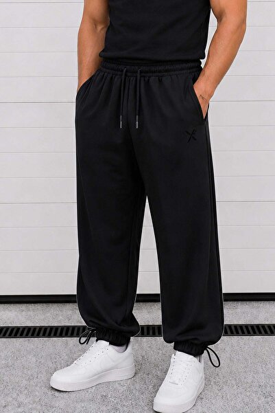 Delpino Men's Sweatpants Modal Fabric with Drawstrings at the Legs