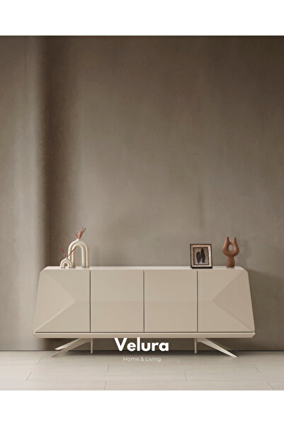 Velura Home & Living Vakko Konsol - Krem (Ayna Hariç)