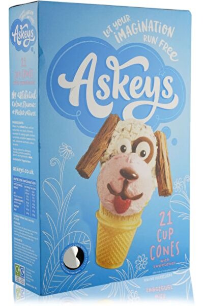 ASKEYS أكواب مخروطية مع مُحلي (21 قطعة) - 120 جرام