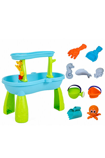 zola Masuta de joaca 2in1 cu apa si nisip, 18 accesorii, galetusa, stropitoar...