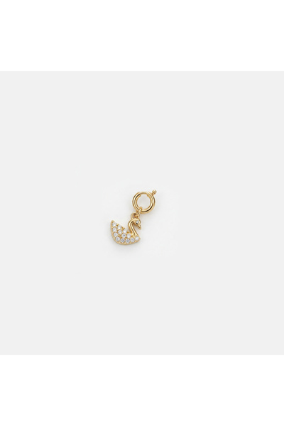 Silveranka 925 Ayar Gümüş Minimal Kuğu Charm Kolye Ucu