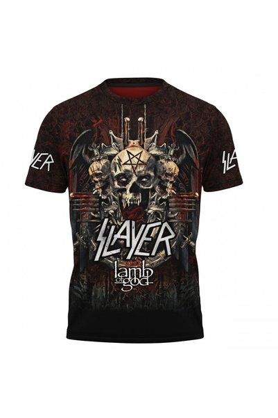 OEM Tricou barbati Slayer , maneca scurta multicolor H010