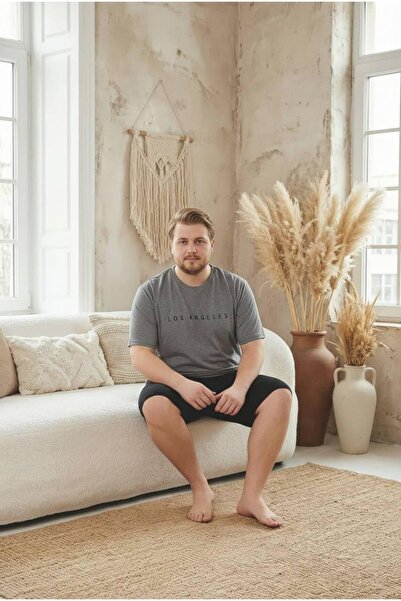 Trendingsize 100% Cotton Short-Sleeve Pocket Detailed Plus Size Men's Shorts ...