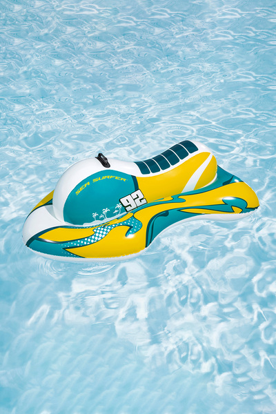 BESTWAY Children's Inflatable Pool Sea Jet Ski Rider Ride on 117X77Cm 01 White