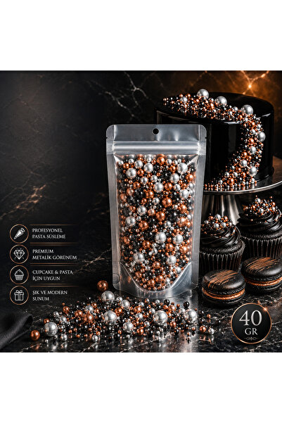 şekers hayatınıza renk katan tatlar ŞEKERS Silver Noir Luxury Metallic Mix De...