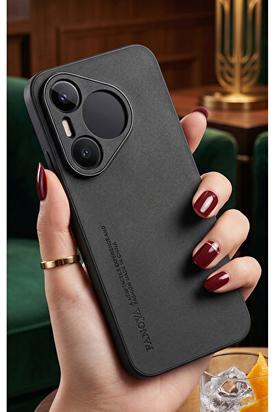 Hatreds Huawei Pura 70 İçin Uyumlu Deri Tasarımlı Elde Kaymaz Sararmaz Tozlan...