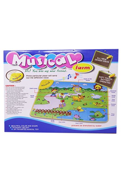 Salamandra Kids Covor muzical interactiv de jucărie pentru copii: La Fermă