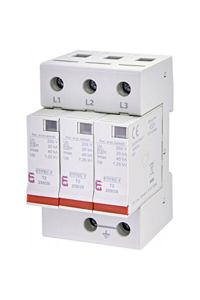 Eti surge protection etitec v t2 255/20 3+0 002442955