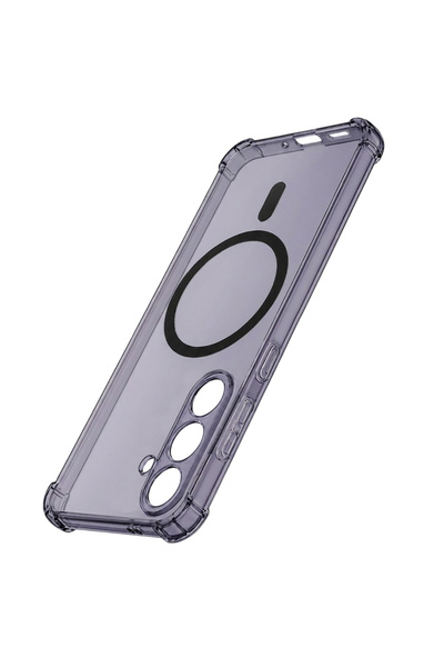 Rao Husa Shockproof Clear Silicone MagSafe pentru Samsung Galaxy S26, transparenta